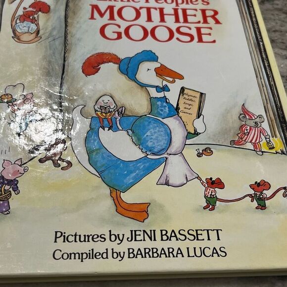 Little People’s Mother Goose, Vintage Hardcover Book, Nursery Rhyme Compilation - Picture 11 of 11